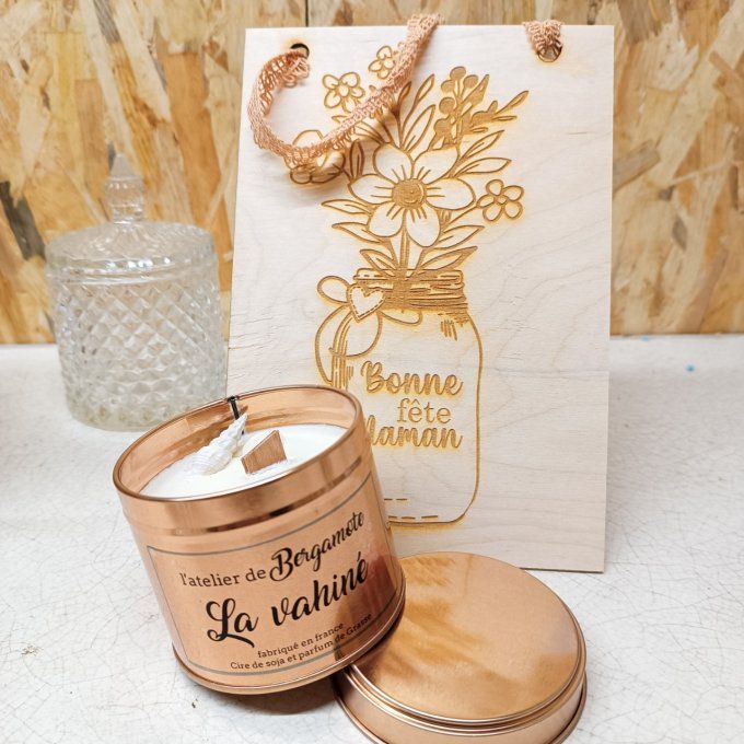 Coffret pancarte et petite boîte vahiné 